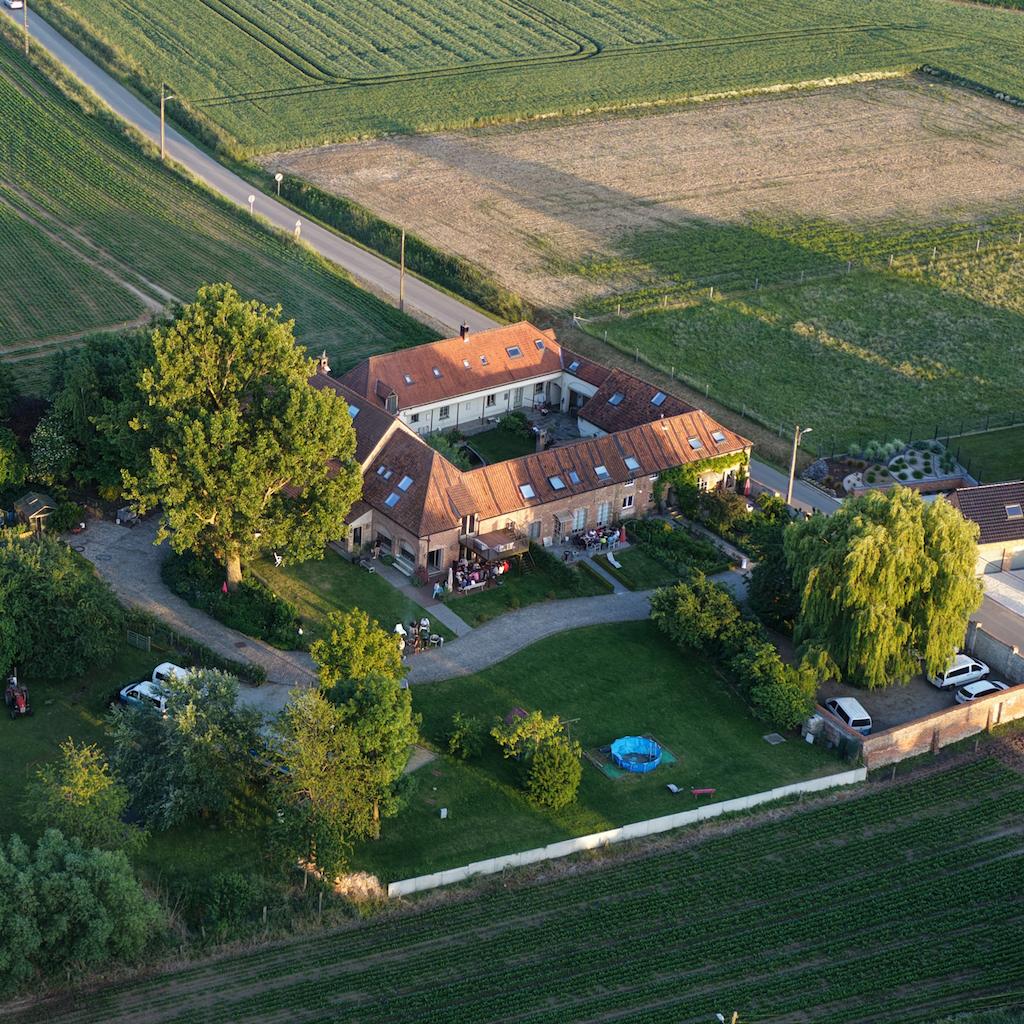 Photo aérienne de l’anc. Seigneurie de Boucaut