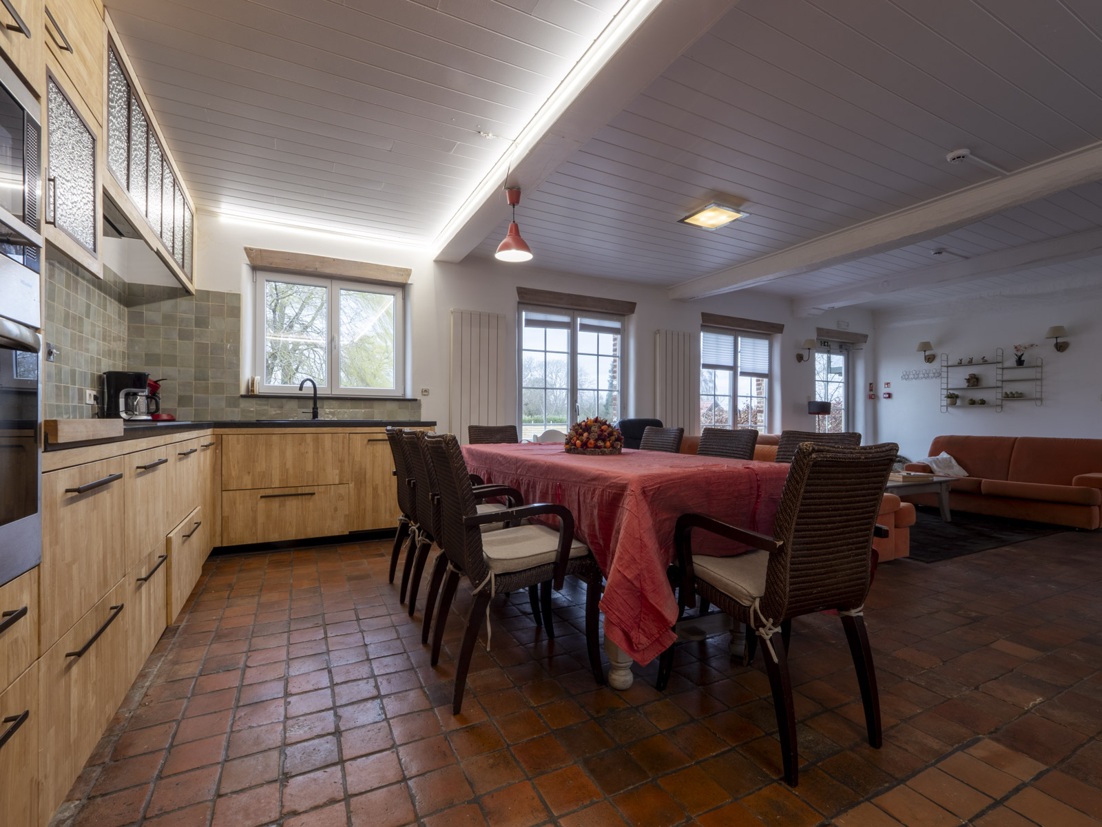Cuisine équipée du gîte L'Étable